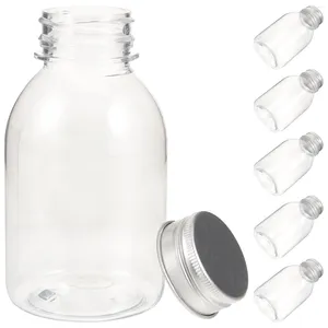 Opslagflessen 6 pc's mini koelkast herbruikbare kleine melkdranken doppen drankcontainers sapwater miniatuur sapwater miniatuur