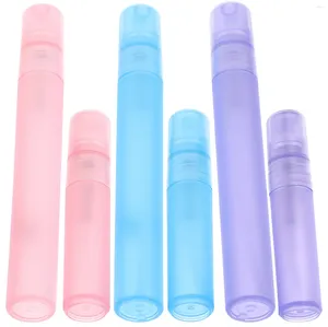 Bouteilles de rangement 6 pcs en plastique pulvérisation nautique portable cheveux en bouteille réutilisable petite taille de voyage peu