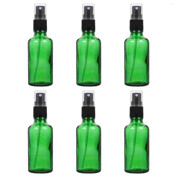 Botellas de almacenamiento 6 PCS Spray Botella de aceite esencial Dispensadores de líquido Video de vidrio vacío Sub Medicinal