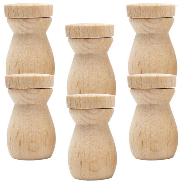 Bouteilles de rangement 6 pcs Perfume en bois ACCESSOIRES PENDANT