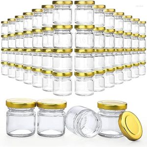 Opslag Flessen 60 Pack Kleine Glazen Potten Met Deksels 1.5 Oz Mini Honing Kaars Pot Voor Maken Geschenken ambachten Kruiden Bruiloft