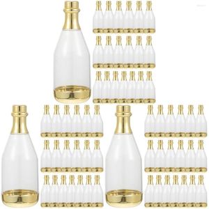 Bouteilles de stockage 60 pièces boîtes de faveur de mariage petit cadeau en vrac de Champagne bonbons Mini pots faveurs
