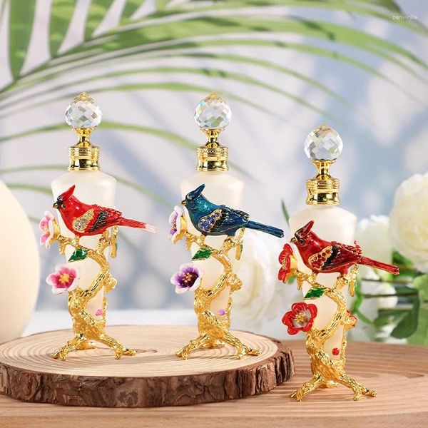 Bouteilles de rangement 60 x Style du Moyen-Orient Dubaï Perfume de parfum Amourant Bird Bird Emor Color Color 25 ml Sub de maquillage d'huile essentielle vide