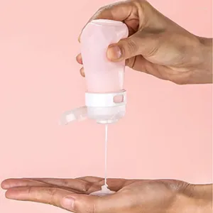 Bouteilles de rangement 60 ml portables rechargeables en silicone Travel Travel Feaks Lotion Shampoo Skin Soins Outils de soins à la main CONTENSEURS COUTRET