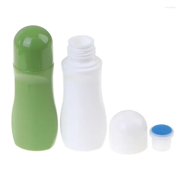 Bouteilles de rangement Bouteille liquide de 60 ml avec applicateur éponge Blue Head High Quality