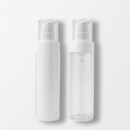 Bouteilles de stockage 60 pièces 120 ml PET plat bouche Lotion pompe bouteille cosmétique Essence distribution vide pour l'eau femmes maquillage clair