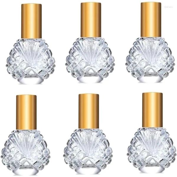 Bouteilles de rangement 6pcs 15 ml Viper en verre pulvérisateur Réutilisable Perfume Atomizer Fine Mist CONTENEURS cosmétiques vides pour le voyage