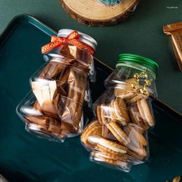 Bouteilles de rangement 6pcs arbre de Noël Jar Sweet Kids Favorite DIY Gift Gift Cookes Biscuits Snack Chocolate Packaging Année Boîte de décoration