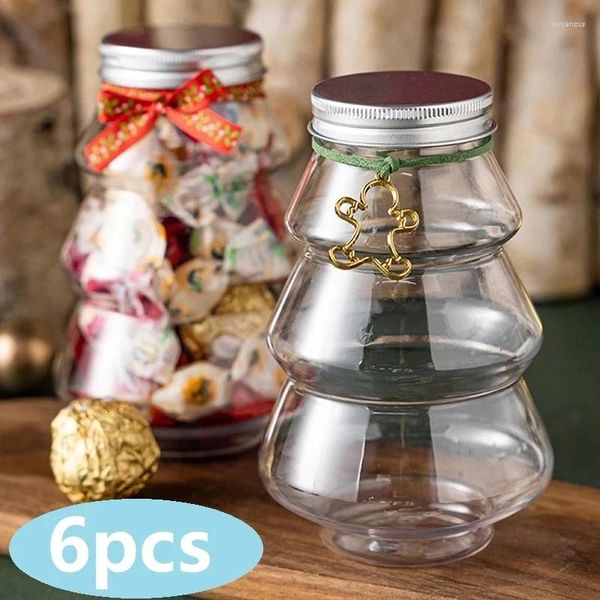 Bouteilles de rangement 6pcs cadeau bonbons arbre jar sweet kids privil