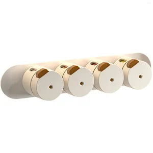 Bouteilles de rangement 6 pcs pot à épices magnétiques avec récipient de base murale murale pour armoire de réfrigérateur de réfrigérateur