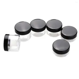 Bouteilles de stockage 6 pièces pots d'échantillon de maquillage avec couvercles pour faire des crèmes d'ombre à paupières comprenant 10g/ 15g/ 20g chaque taille de 2 pièces