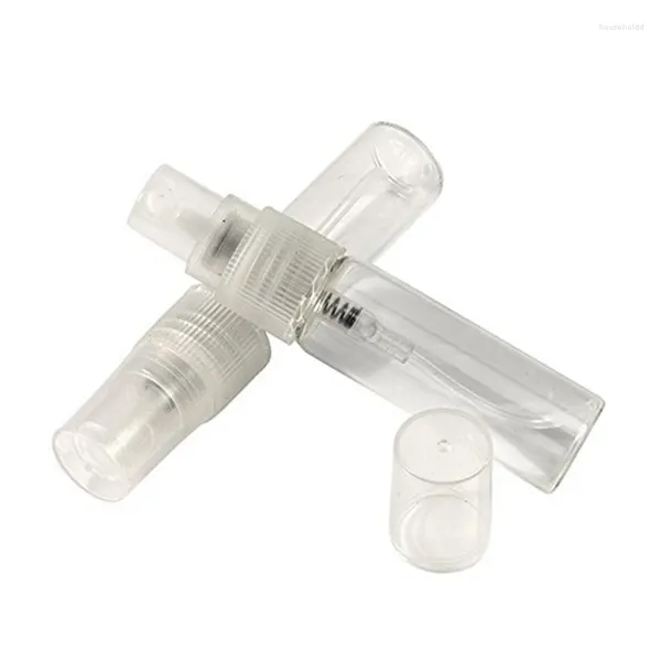Botellas de almacenamiento 75pcs Mini 5ml Vidrio Recargable Perfume de viaje Botella vacía Atomizador Bomba Spray