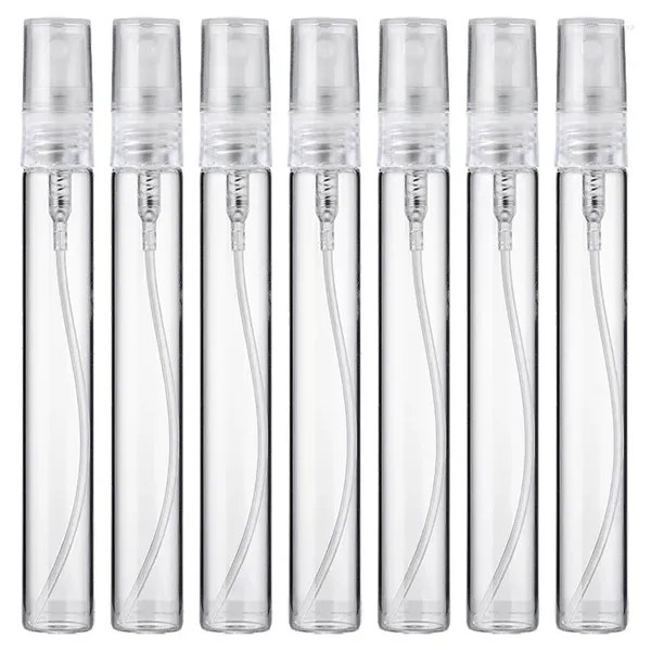 Botellas de almacenamiento 8/16PCS 10ML Botella de perfume Vidrio portátil Recargable Spray Atomizador Contenedor Mujeres Bomba Viaje