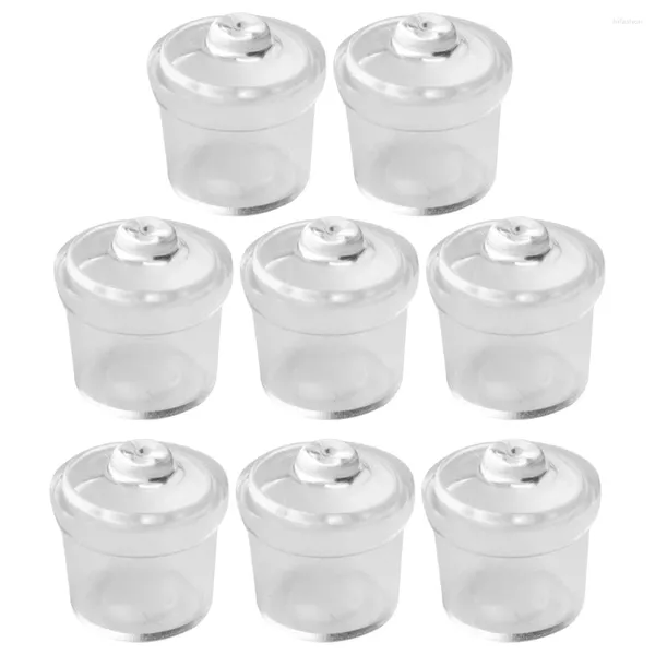 Bouteilles de stockage 8 pcs modèles bocal décor poupée accessoires de décoration de maison de maison pvc ornements de bonbons en plastique