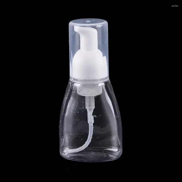Bouteilles de rangement 80 ml bouteille de savon en mousse vide en plastique mousse clean pour le visage couloir de lotion rechargeable de lotion de lotion récipient pour voyager