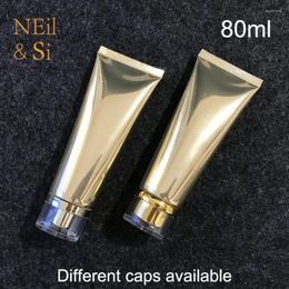 Bouteilles de rangement 80 ml d'or aluminium en plastique Cosmetic Bottle 80g nettoyant pour le visage Crème Srop Tard Shampooing Lotion