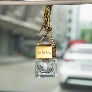 Bouteilles de rangement 8 ml d'or et d'argent carré creux carré transparent de parfum transparent Car VO