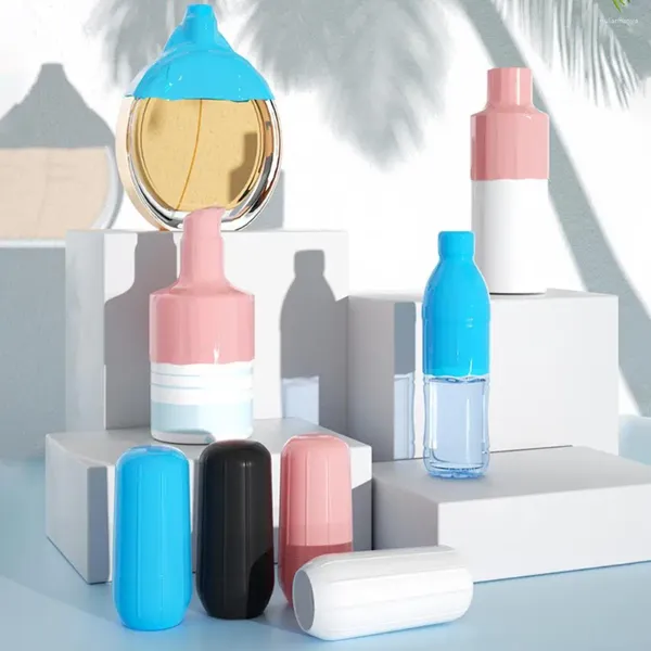 Botellas de almacenamiento 8 unids cubierta de botella de alta elasticidad silicona flexible para productos de belleza artículos de tocador uso de viaje de seguridad
