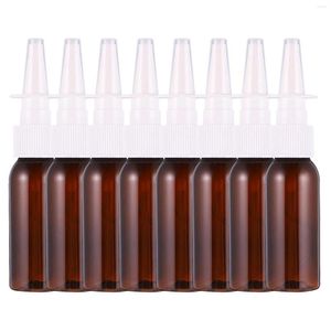 Botellas de almacenamiento 8pcs botella de nariz nasal neblina de pulverización portátil para viajar