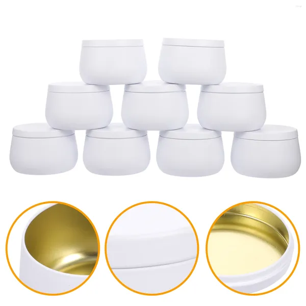 Bouteilles de stockage 9 pcs ventre pot bijoux conteneur vide thé étain bonbons boîtes de conserve en fer blanc