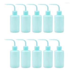 Opslag Flessen AD-10 PCS 250Ml Wasfles Blauw Smalle Mond Squeeze Lab Plastic Geen Spill Bend Watering