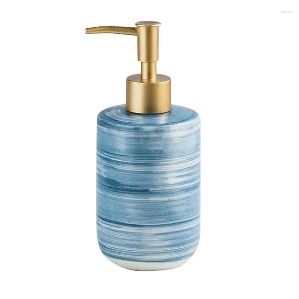 Botellas de almacenamiento AD-Ceramics Dispensador de jabón Conjunto de botellas de baño Cuerpo de champú de baño