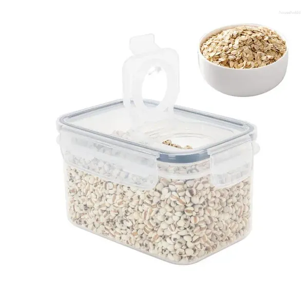 Botellas de almacenamiento Recipientes hermosos para el recipiente de cocina de alimentos 5 piezas Cereal con tapas fáciles de bloqueo Casa apretada de aire