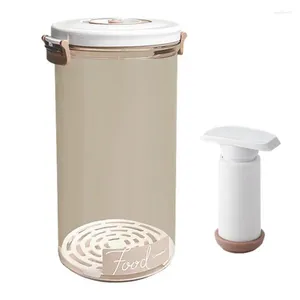 Bouteilles de stockage conteneurs hermétiques étanches, organisateur alimentaire étanche avec pompe, support empilable sûr pour micro-ondes, réutilisable