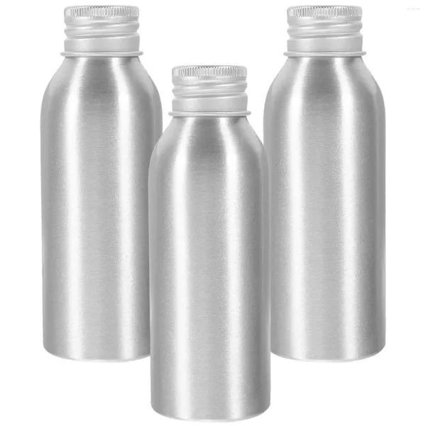 Bouteilles de rangement Perfume en aluminium Huile essentielle Sous-shampooing vide Dispensateur avec couvercles à vis Conteneur de voyage liquide