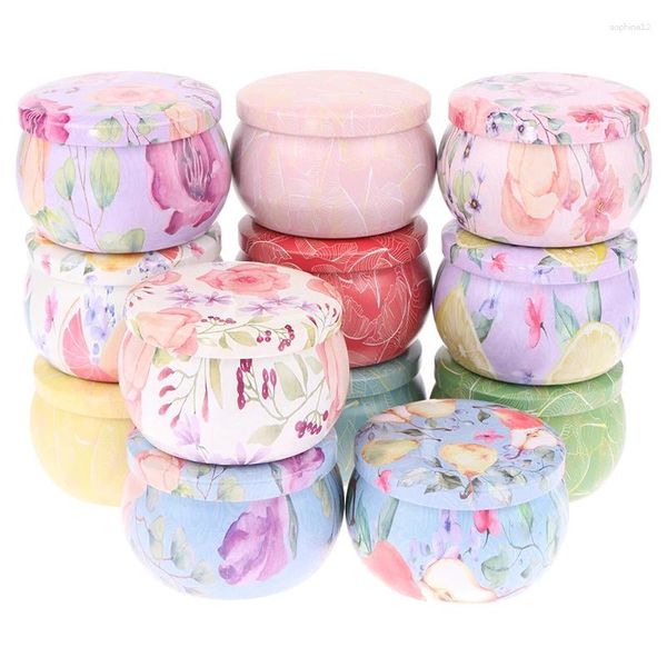 Bouteilles de stockage arrivent 4OZ boîte en métal scellée pot thé organisateur de bijoux bougies faites à la main conteneur fille cadeaux étui vide