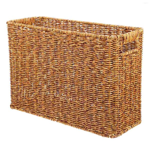 Panier de bouteilles de stockage, emballage tissé créatif, conteneur domestique, cadeau, plateaux en plastique de bureau pour aliments