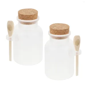 Bouteilles de rangement bouteille de sel de sel rechargeable porte-récipient cosmétique Cosmetics Masque séparé POWER POWDER POWER avec couvercle