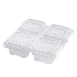 Bouteilles de rangement Bento Snack Boîtes - Réutilisables à 4 compartiments Conteneurs alimentaires pour le travail scolaire et la promotion des voyages