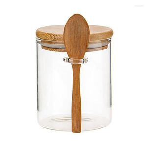 Opslagflessen Big deal Food Glass Jar Clear afgedichte buscontainer met deksel en lepel voor losse theezoutsuiker koffieboon conserva