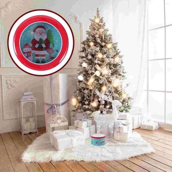 Bouteilles de rangement Biscuit Biscuit Christmas Enfant Enfant Santa Claus Décoration Bookie Iron Biscuit avec couvercle