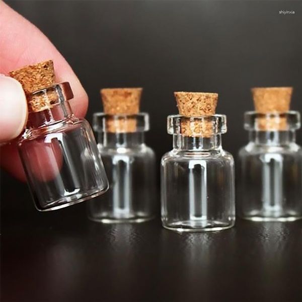 Botellas de almacenamiento Botella Clear Spice vacío Deseos Jares de tope de tope Regalos Mini Mini a la deriva con vials Mensaje