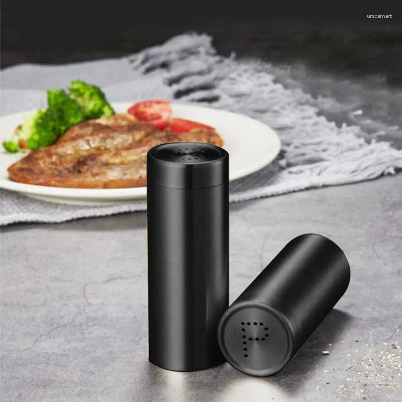 Bouteilles de rangement bouteille poivre sucre shakers épices en acier inoxydable contenant des poulaies de saline pour les ustensiles de cuisson de cuisine gadget