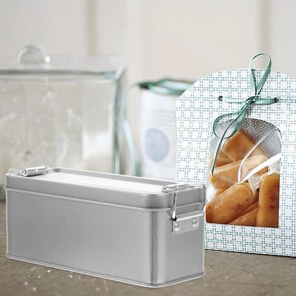 Boîte de bouteilles de stockage, emballage cadeau, boîtes à thé pour biscuits, bonbons en fer blanc, petites boîtes avec couvercles, bocaux