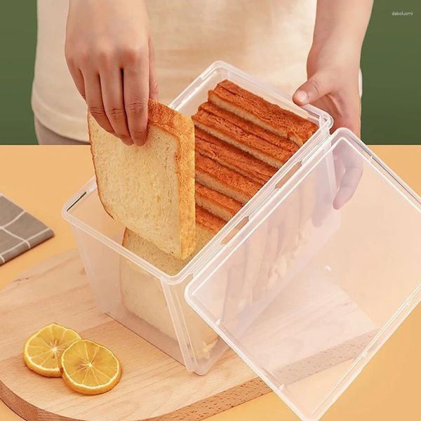 Bouteilles de rangement boîtes à pain récipients alimentaires en plastique réfrigérateur ustensiles de cuisine beurre végétal Toast scellé réfrigérateur organisation