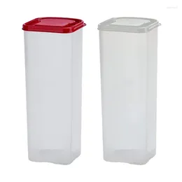Bouteilles de rangement Saver Boîte portable réutilisable de grande capacité Dispensateur à air transparent transparent