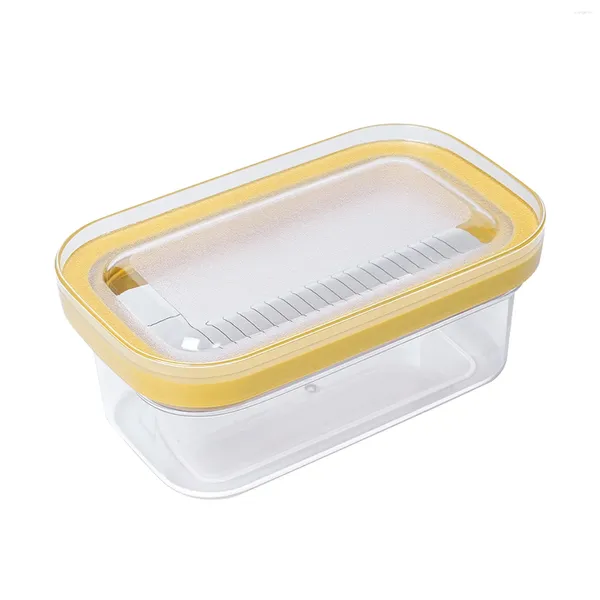 Botellas de almacenamiento Box Box Recipiente de queso Plato refrigerado sellado de tapa de silicona Porte para cortar fácilmente