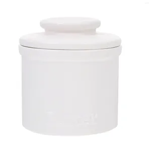 Bouteilles de rangement beurrier pot gardien fromage conteneur en céramique pour la maison cuisine pendaison de crémaillère cadeau blanc