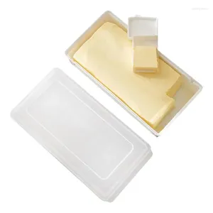 Opslagflessen boter schotel met deksel vers bijhoudende doos aanrecht voor koelkast lekbestendige kaassnijder Slicer