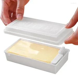 Bouteilles de rangement Plat de beurre avec couvercle Boîte de maintien de la boîte de gardienne de comptoir Slicer pour le réfrigérateur Accessoires