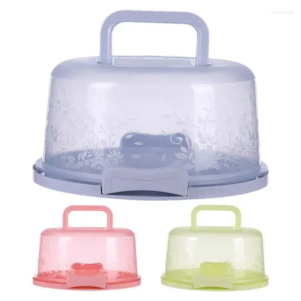 Bouteilles de rangement boîte à gâteau boîtes de qualité alimentaire avec couvercle transparent portable à la maison Fruit cuit au four frais pour outils