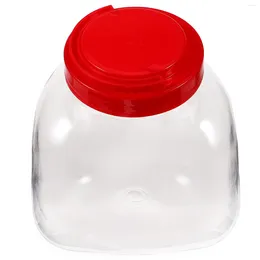 Bouteilles de stockage peut bouteille Transparent pot de bonbons conteneur alimentaire Pet plastique Cookie conteneurs