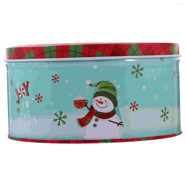 Bouteilles de rangement Candy Christmas Tin Box décorations de gâteau d'enfants