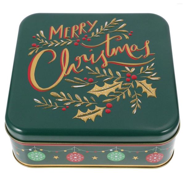 Bouteilles de rangement Conteneur de bonbons Sweet Christmas Biscuit Biscuit Biscuit Case Herder Tenplate Cookie Bookie Gift