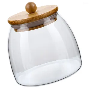 Bouteilles de stockage bonbons pot en verre conteneur cuisine bureau Condiments