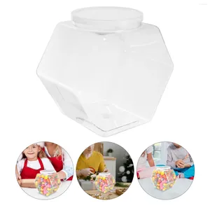 Bouteilles de rangement Candy Holder Mini Articles Jar Pots de thé transparents Biscuit Small Cookie Container Paies Les porte-animaux Sweet